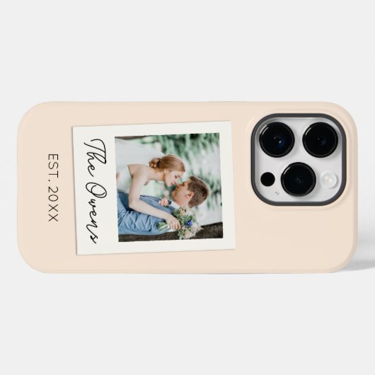 Benutzerdefinierte Foto-Datumsanzeige für neue Fam Case-Mate iPhone Hülle (Rückseite (Horizontal))