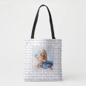 Benutzerdefinierte Foto-Dog-Mama Tasche (Vorderseite)