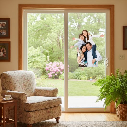 Benutzerdefinierte Foto-Fensterklammern Fensteraufkleber