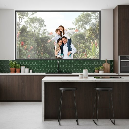 Benutzerdefinierte Foto-Fensterklammern Fensteraufkleber