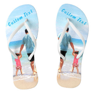 Benutzerdefinierte Foto-Flip-Flops mit Ihren Fotos Badesandalen