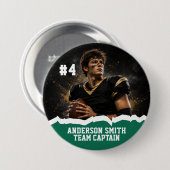 Benutzerdefinierte Foto-Fußball-Teamkapitän-Button Button (Vorne & Hinten)