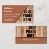 Benutzerdefinierte Foto Garden Fencing Business Ca Visitenkarte (Vorne/Hinten)