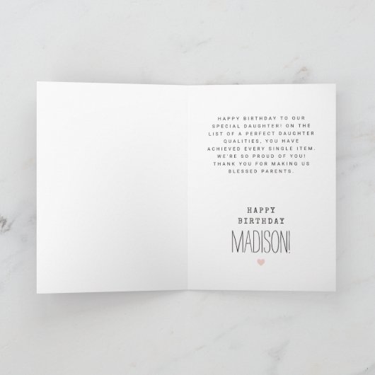 Benutzerdefinierte Foto Geburtstagskarte Feiertagskarte (Innenseite)