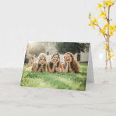 Benutzerdefinierte Foto Geburtstagskarte Karte (Gelbe Blume)