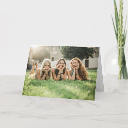 Benutzerdefinierte Foto Geburtstagskarte Karte (Vorderseite)