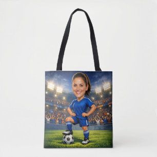Benutzerdefinierte Foto-Gesicht Fußball-Star Karik Tasche
