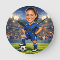 Benutzerdefinierte Foto-Gesicht-Fußballstar-Karika