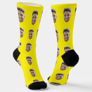 Benutzerdefinierte Foto-Gesichtssocken als Geschen Socken