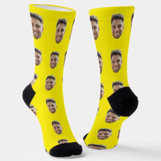 Benutzerdefinierte Foto-Gesichtssocken als Geschen Socken (Gewinkelt)