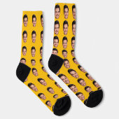 Benutzerdefinierte Foto-Gesichtssocken Socken (Rechts)
