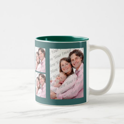 Benutzerdefinierte Foto-Grüne Tasse (Rechts)