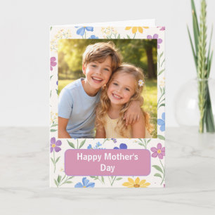 Benutzerdefinierte Foto Happy Mother’s Day Karte f