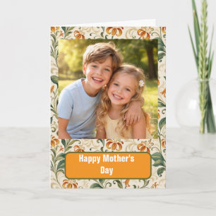 Benutzerdefinierte Foto Happy Mother’s Day Karte f