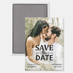 Benutzerdefinierte Foto-Hochzeit Save The Date Magnet