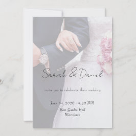 Benutzerdefinierte Foto-Hochzeitseinladungskarte Einladung