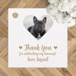 Benutzerdefinierte Foto-Hund-Gastgeschenk Hochzeit Geschenkanhänger