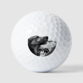 Benutzerdefinierte Foto-Hunde-Mama Golfball (Vorderseite)