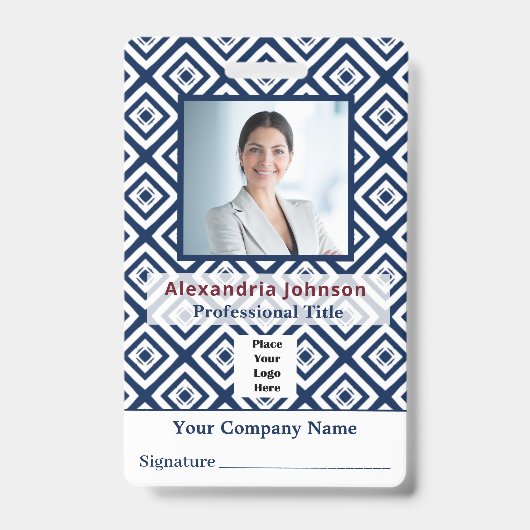 Benutzerdefinierte Foto-ID für Mitarbeiter Ausweis (Vorderseite)