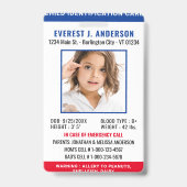 Benutzerdefinierte Foto-Identifizierungsnotfall mi Ausweis (Front)