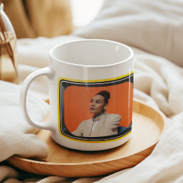 Benutzerdefinierte Foto in Vintagen TVs Pop Art St Kaffeetasse