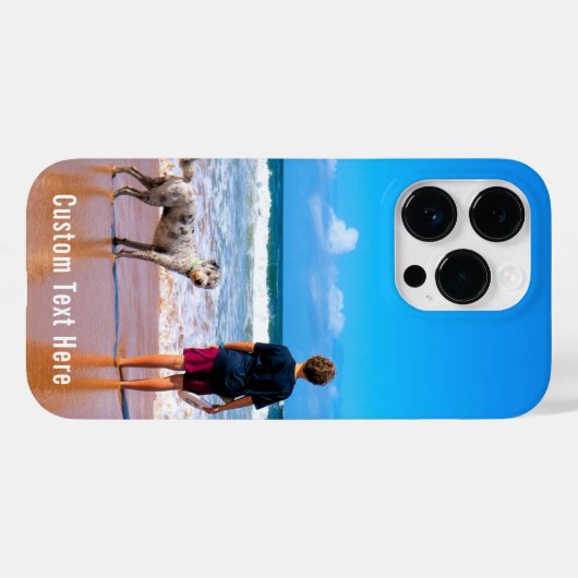 Benutzerdefinierte Foto iPhone Case Geschenk Ihre (Rückseite (Horizontal))