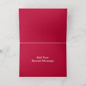 Benutzerdefinierte Foto-Karte für Red Gold Floral  (Innen Mitte)