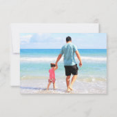 Benutzerdefinierte Foto-Karte mit Fotos und Text Einladung (Rückseite)