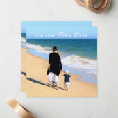 Benutzerdefinierte Foto-Karte mit Fotos und Text Mitteilungskarte (Vorderseite/Rückseite Beispiel)