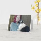 Benutzerdefinierte Foto-Karten Karte (Gelbe Blume)