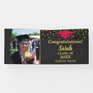 Benutzerdefinierte Foto-Klasse für Schwarz/Rot-Abs Banner