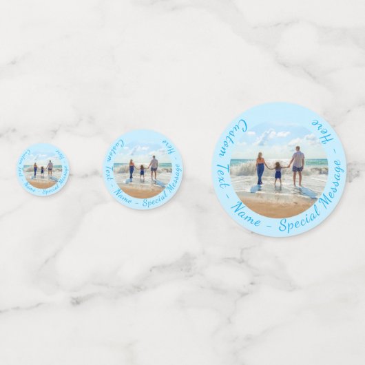 Benutzerdefinierte Foto-Konfiguration mit benutzer Konfetti (Vorderseiten)