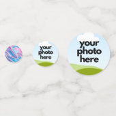 Benutzerdefinierte Foto-Konfiguration mit Holograp Konfetti (Rückseiten)