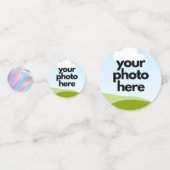 Benutzerdefinierte Foto-Konfiguration mit Holograp Konfetti (Rückseiten)