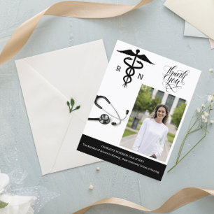 Benutzerdefinierte Foto Krankenschwester Abschluss Postkarte