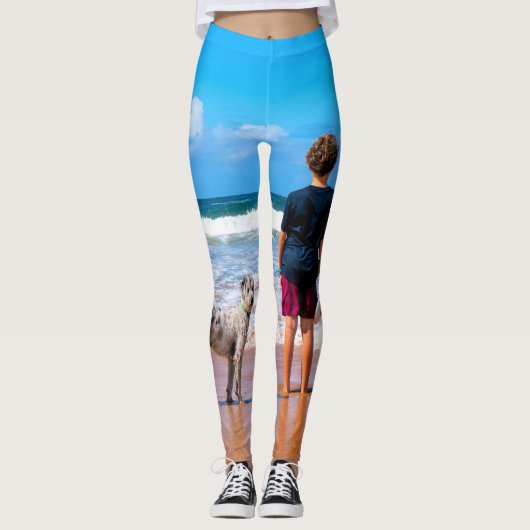 Benutzerdefinierte Foto-Leggings Leggings (Vorderseite)