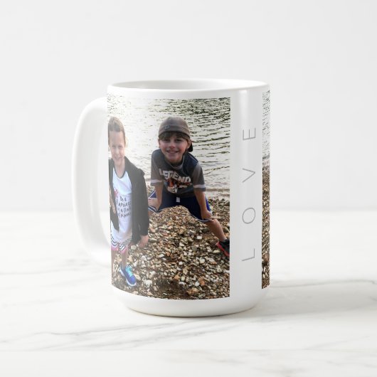 Benutzerdefinierte Foto-Liebe Kaffeetasse (Vorderseite Links)