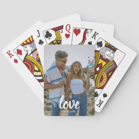 Benutzerdefinierte Foto-Liebe-Script-Spielkarten – Spielkarten (Rückseite)