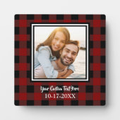 Benutzerdefinierte Foto-Lumberjack-Karierte Vorlag Fotoplatte (Vorderseite)