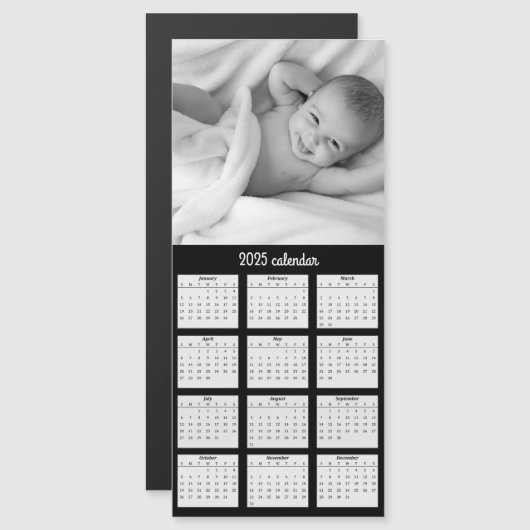 Benutzerdefinierte Foto Magnet 2025 Kalenderkarte (Vorne/Hinten)