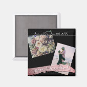 Benutzerdefinierte Foto mit dem Datum 2 gerettet, Magnet (Vorderseite/Rückseite)