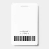 Benutzerdefinierte Foto-Mitarbeiter-Sicherheits-ID Ausweis (Rückseite)