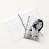 benutzerdefinierte Foto-Monogramm für Tagebuch Notizblock (Innenseite)