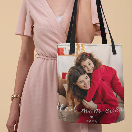 Benutzerdefinierte Foto-Muttertags-Typografie Best Tasche
