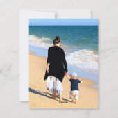 Benutzerdefinierte Foto Muttertagskarte mit Ihren  Feiertagskarte (Rückseite)