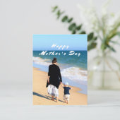 Benutzerdefinierte Foto Muttertagskarte mit Ihren  Feiertagskarte (Stehend Vorderseite)