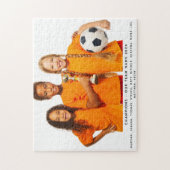 Benutzerdefinierte Foto-Namen des Sportteams Puzzle (Vertikal)