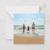 Benutzerdefinierte Foto-Note-Karte mit Textname Mitteilungskarte (Rückseite)