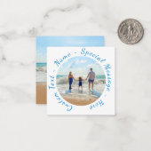 Benutzerdefinierte Foto-Note-Karte mit Textname Mitteilungskarte (Vorderseite/Rückseite Beispiel)