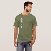 Benutzerdefinierte Foto- oder Logo-Ermüdung Grüne T-Shirt (Vorne ganz)